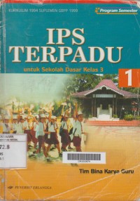 Image of IPS Terpadu Jilid 1 Untuk Sekolah Dasar Kelas 3