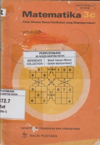 Image of Matematika 3c untuk SD