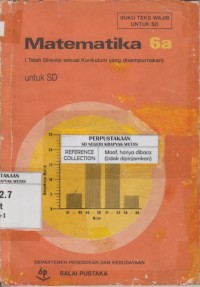 Image of Matematika untuk SD Kelas 6a